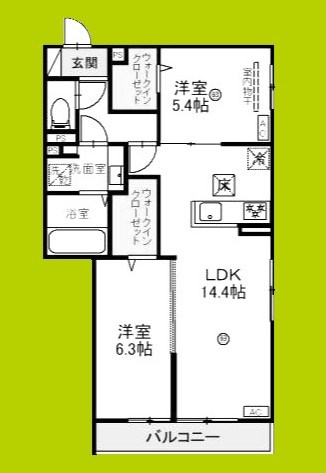 アグレアーブル立花 間取り