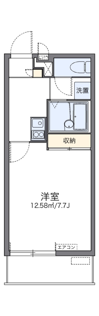 レオパレスサンシャイン箕輪 間取り