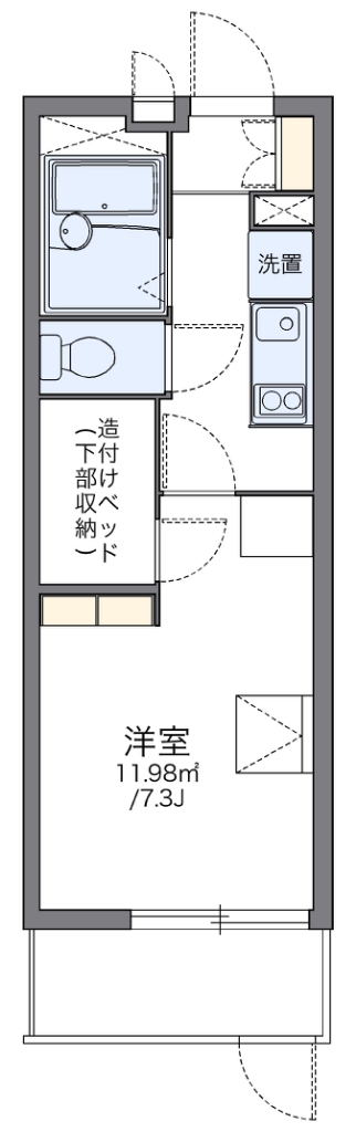 レオパレスグリチネ 間取り