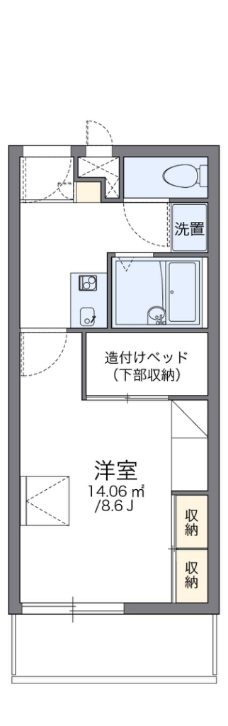 レオパレスＭ’ｓ　ｉｎｎⅠ 間取り