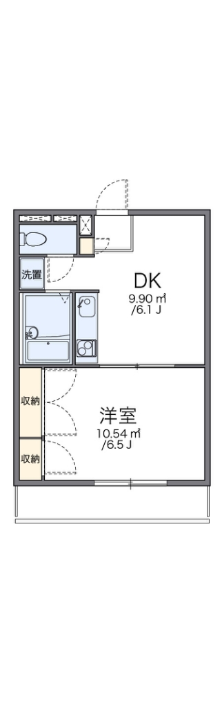 レオパレスＮＩＳＨＩＫＡＷＡ 間取り