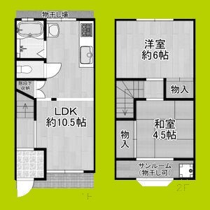 大開3丁目貸家 間取り