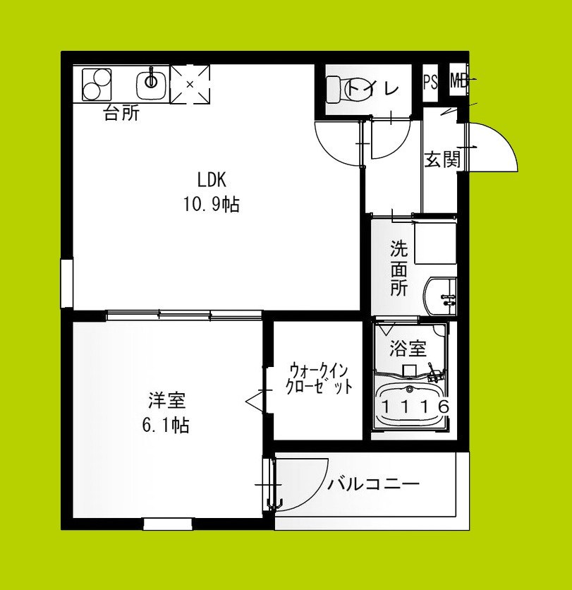 フジパレス堺大浜公園Ⅱ番館 間取り