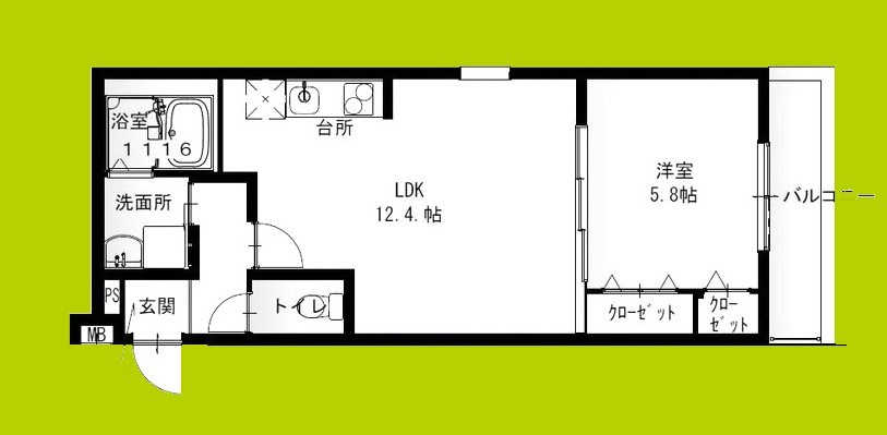 フジパレス堺大浜公園Ⅱ番館 間取り図