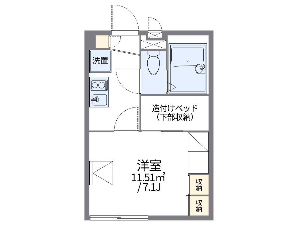 レオパレスパークサイドハイツ 間取り
