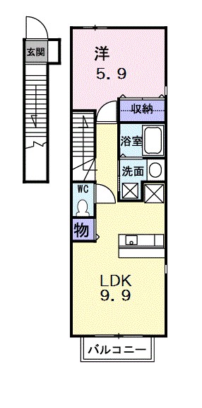 ヴィラ　ベンチスタＢ棟 間取り