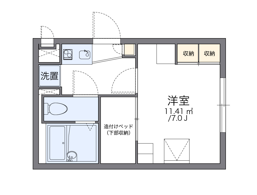 レオパレスドミールブラシェ 間取り