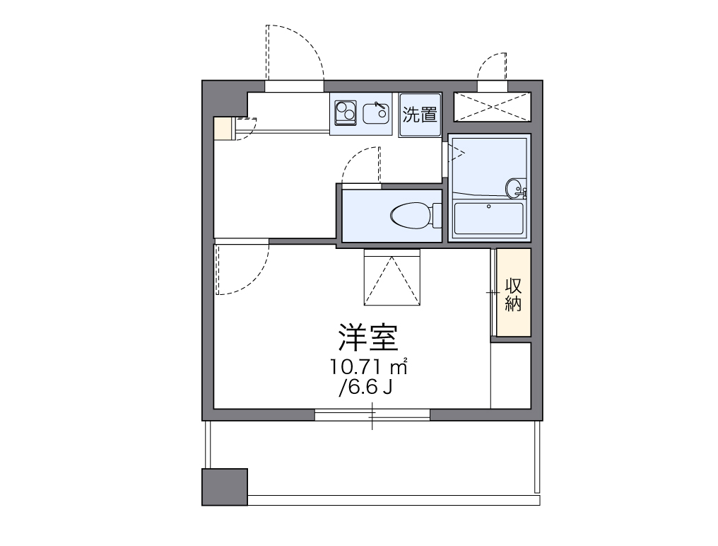 レオパレスアストラーレ茶屋町東 間取り