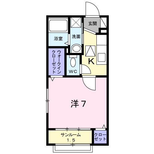 フルールⅡ 間取り