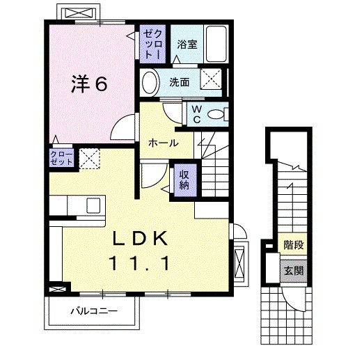 ロゼール荒牧 間取り