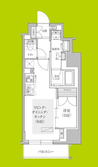 アーバネックス天満橋Front 間取り図