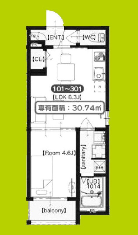 F asecia cer 間取り図