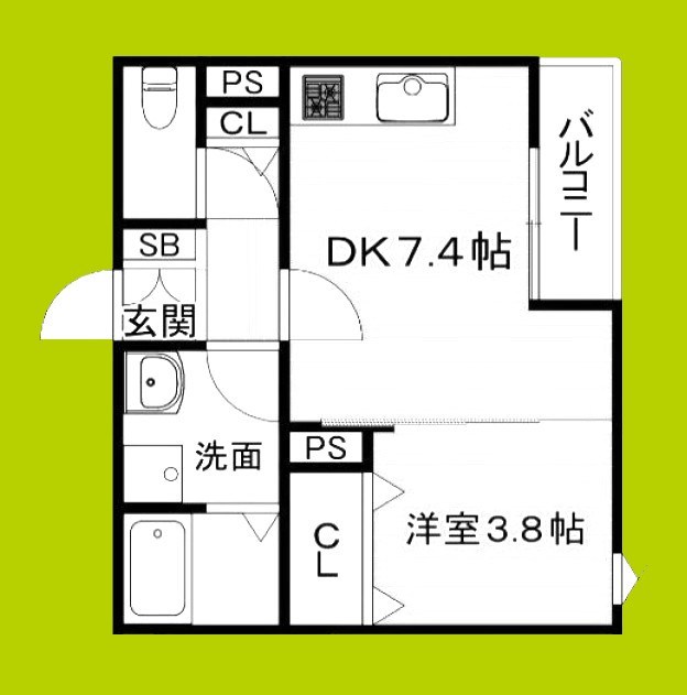 Oak岸辺 間取り