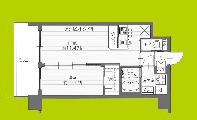 プレジオさくら夙川 間取り図