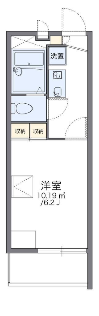 レオパレス花水木一番館 間取り
