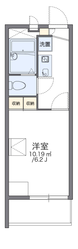 レオパレス花水木一番館 間取り