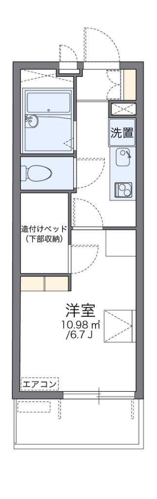 レオパレスフリージア 間取り