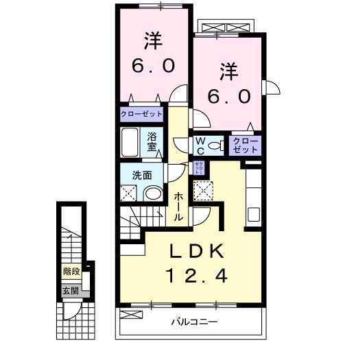 アフェット　Ⅰ 間取り