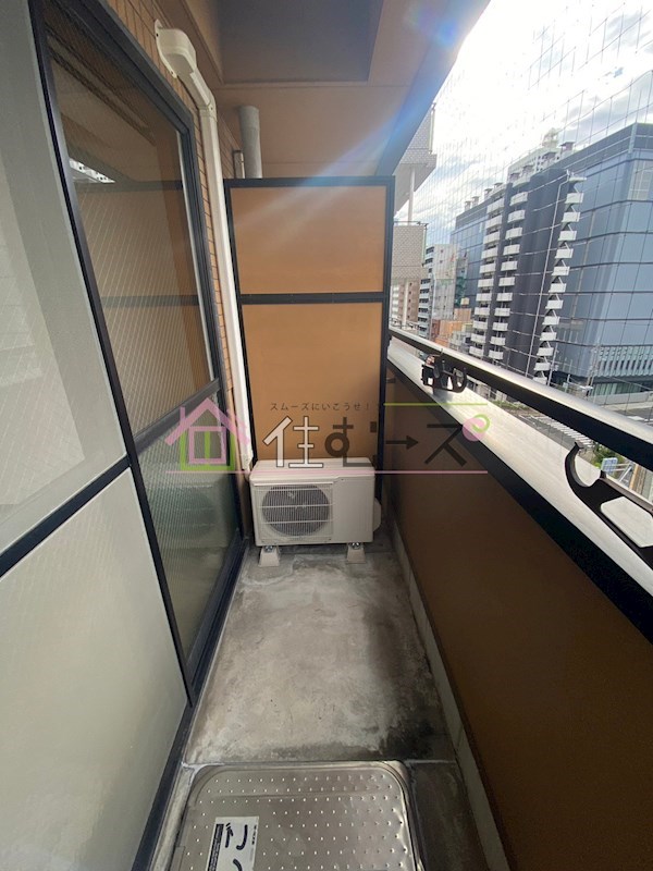 ドミール江戸堀 ベランダ