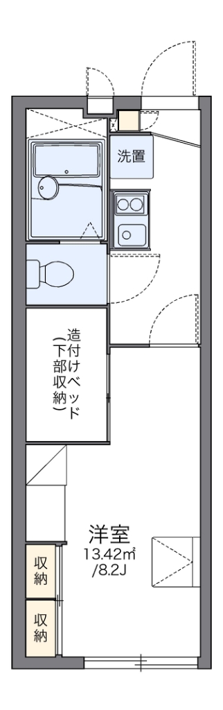 レオパレスルシェルブル金岡 間取り