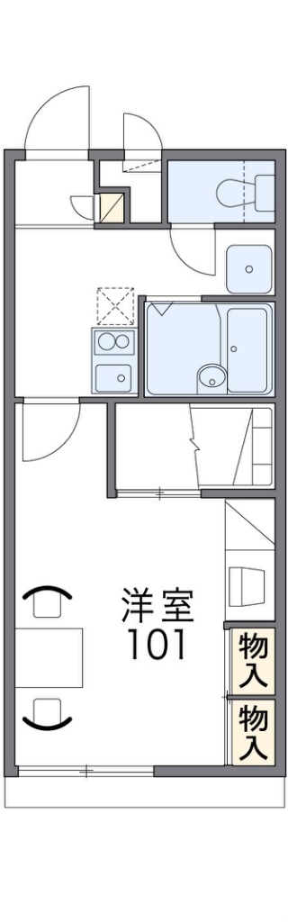 レオパレスグリーンフォレスト 間取り
