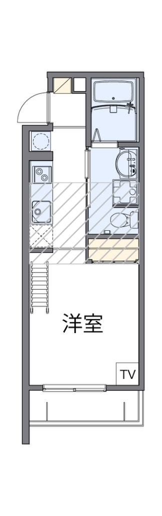 レオパレス清荒神ＬＡ１ 間取り