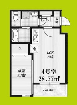 H-maison大正Ⅴ 間取り図