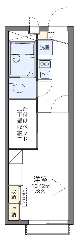 レオパレス津田山手 間取り