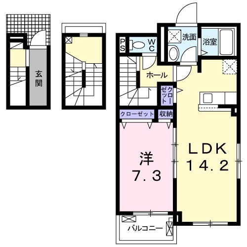 いちぢくばた家 間取り