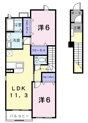 ＨｏｐｅＨｉｌｌ山之上Ⅱ 間取り