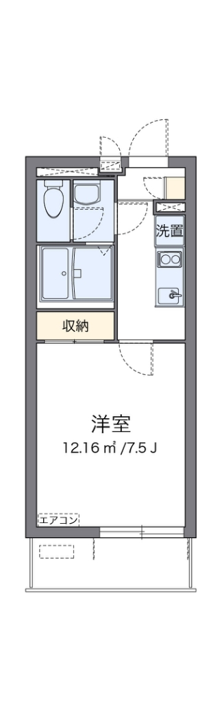 クレイノ浪華Ⅵ 間取り