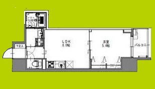 S-RESIDENCE阿波座bouncy 間取り
