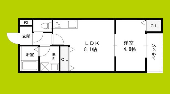 COURTYARD　ShimbashiⅡ 間取り