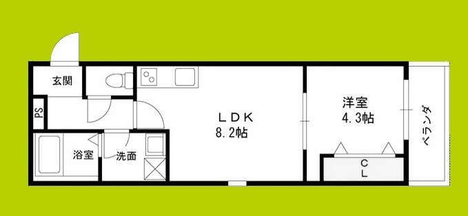 COURTYARD　ShimbashiⅡ 間取り図