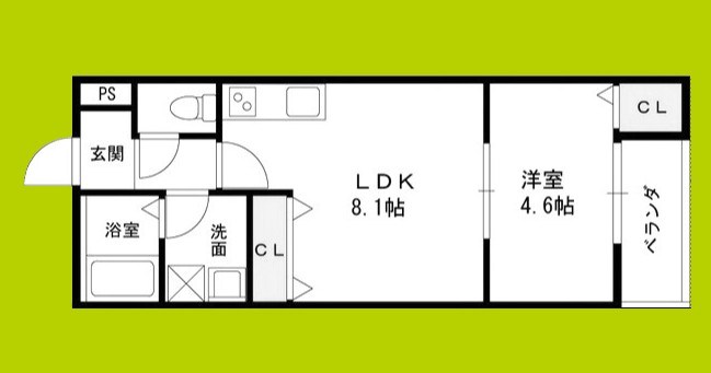 COURTYARD　ShimbashiⅡ 間取り図