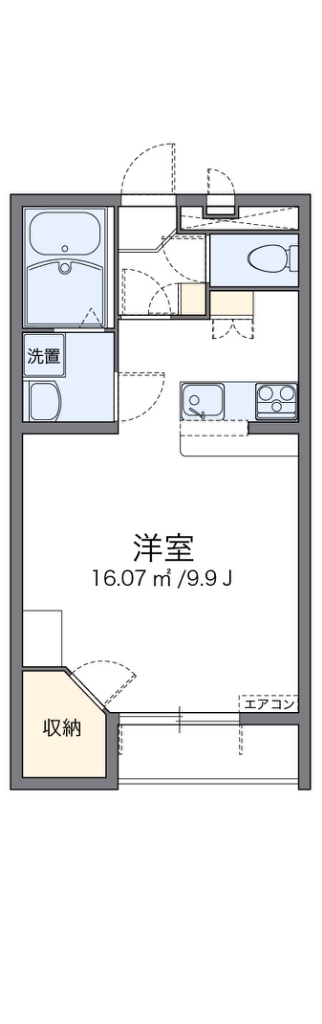 レオパレス大阪狭山Ⅱ 間取り