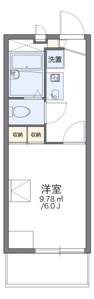 レオパレスリバーサイドウエスト 間取り