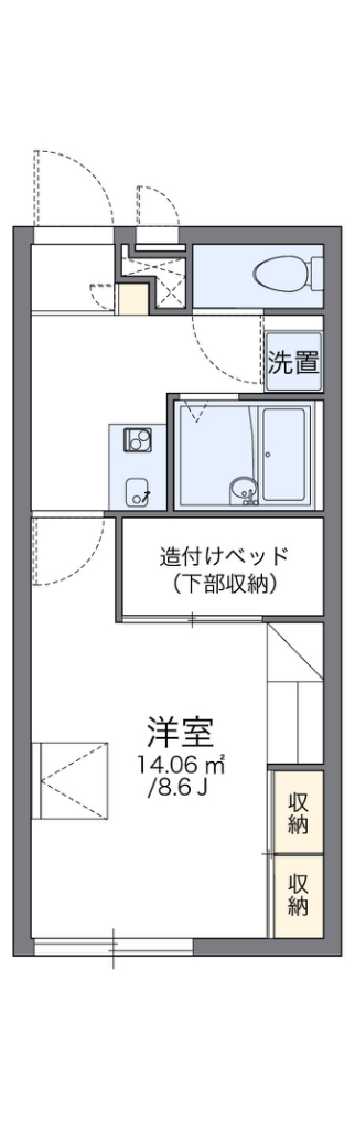 レオパレス泉南ウィロー 間取り