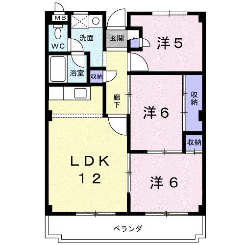 京ハイツ　１ 間取り