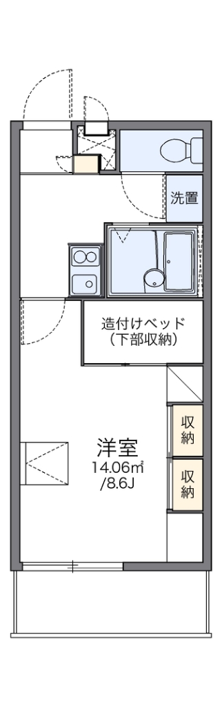 レオパレス見野山 間取り