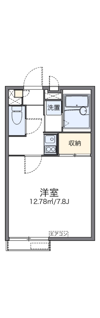 レオパレス外環富田林Ⅲ 間取り