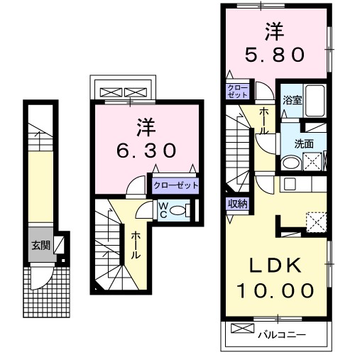アデッソ　オーヴェスト 間取り