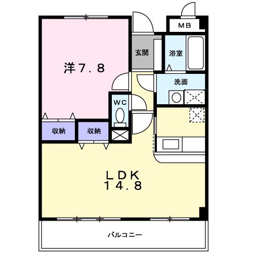 ジュネス上池田 間取り