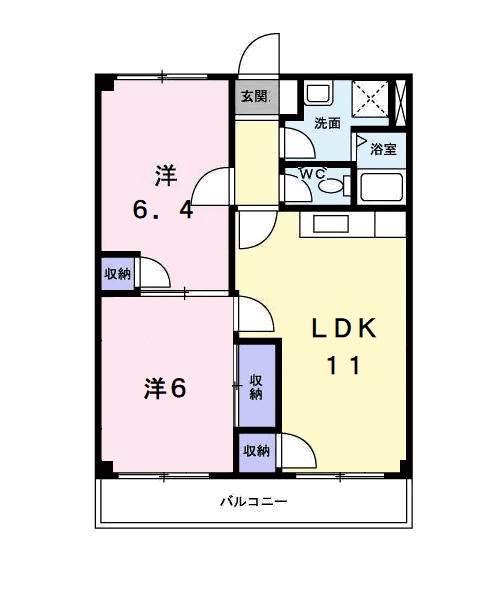 アメニティ東香里 間取り