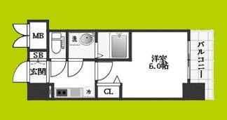 エスリード難波ALLURE 間取り