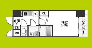 エスリード難波ALLURE 間取り