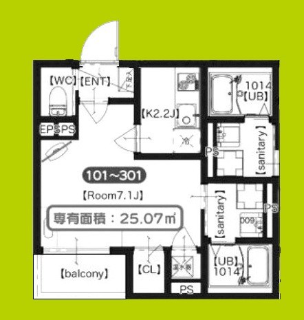Biscuss Foresta Sakuranomiya 間取り