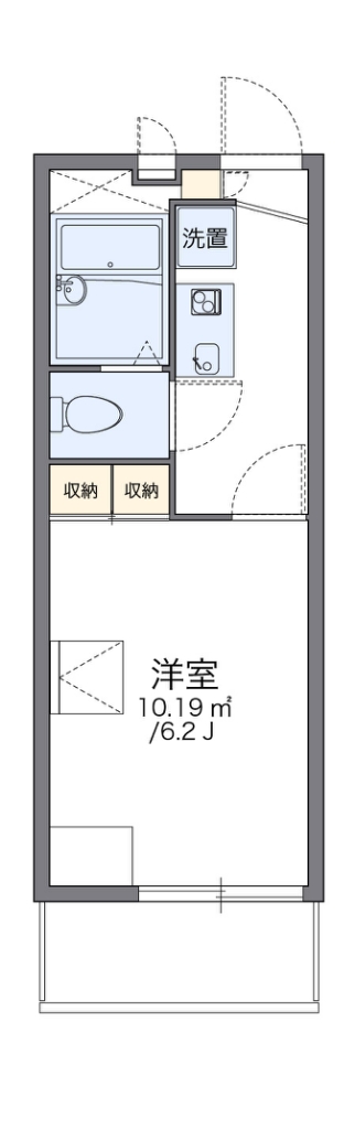 レオパレスパーシモンⅡ 間取り
