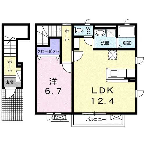 メゾン　バルーンフラワー 間取り