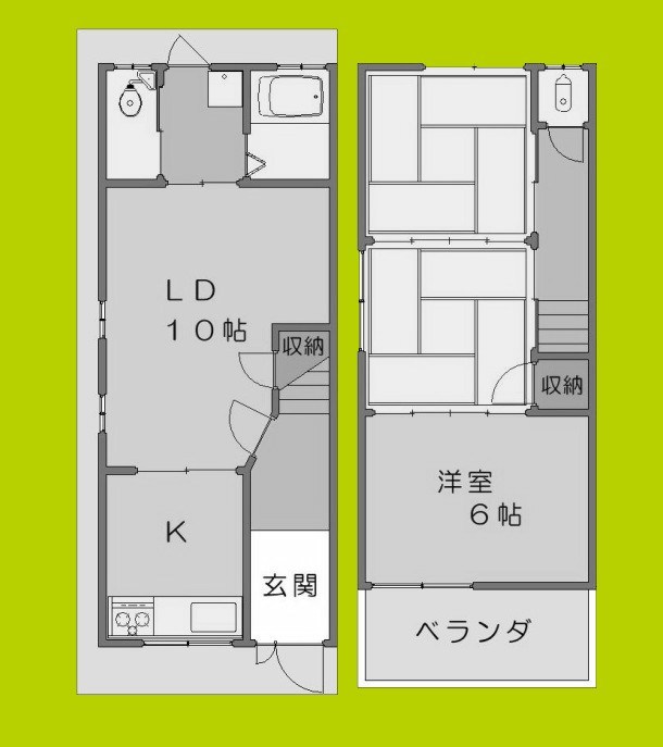 十八条３丁目貸家 間取り